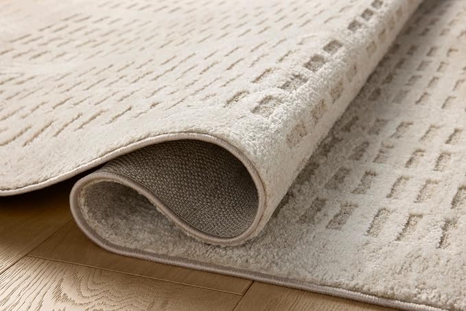 Loloi Amber Lewis Monty Collection MOT-03 Ivory/Beige 5'-3" x 7'-6", .50" Pile - Image 3