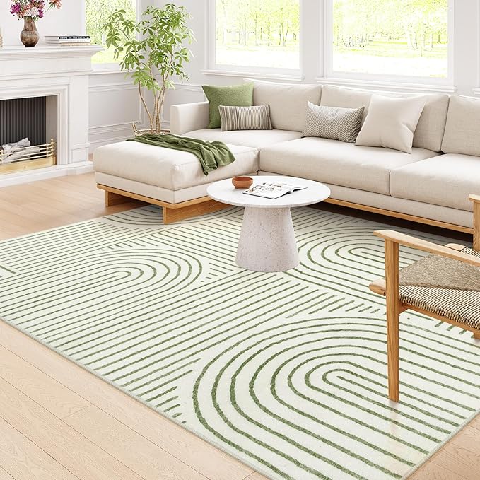Lahome Abstract 9x12 Area Rugs for Living Room Bedroom, Soft Washable Rugs 9x12 by Lahome