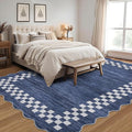 Small Bedroom Area Rug 3x5 Checkered Area Rug by GarveeHome