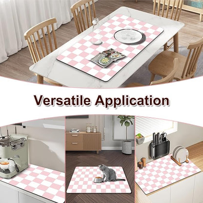 Dish Drying Mat for Kitchen, 16’’ X 18’’ Coffee Bar Mats for Countertop Fit - Image 6