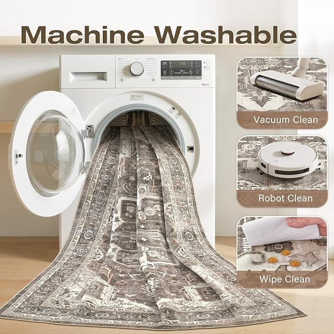 Washable 6x9 Area Rug for Living Room - Image 2
