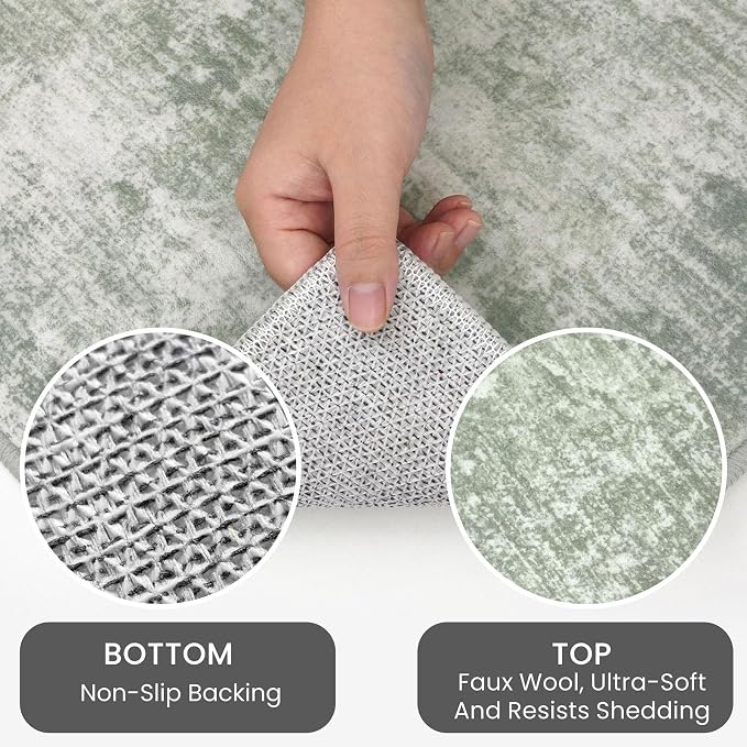 IOHOUZE Abstract Runner Rug 2x4 Ft Entryway Rugs Washable Door Mat Indoor - Image 3