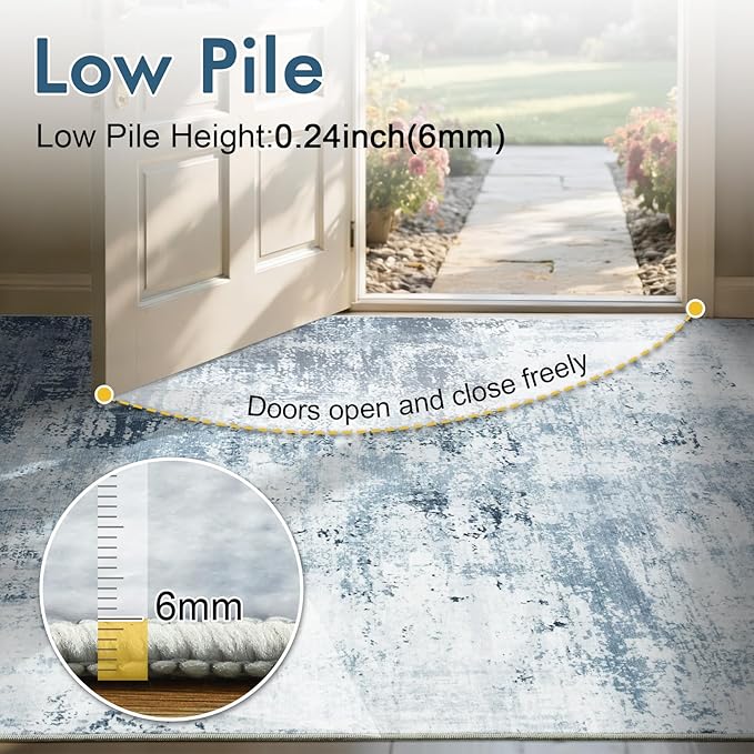 8x10 Ft Large Area Rugs for Living Room, Soft Non-Slip Washable Rugs Modern - Image 7