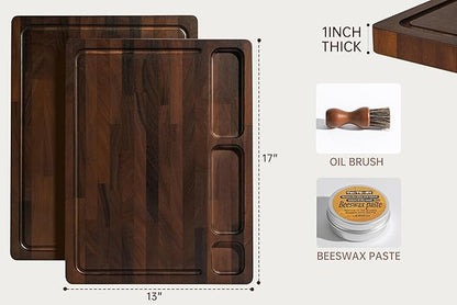 THETCHRY Walnut Cutting Boards For Kitchen, End Grain Wooden Cutting Board - Image 5