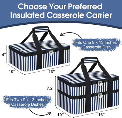 Double Insulated Casserole Carrier, Portable Casserole Carrier - Image 2