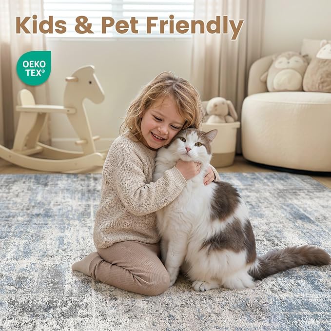 Washable 6x9 Area Rug for Living Room - Image 4