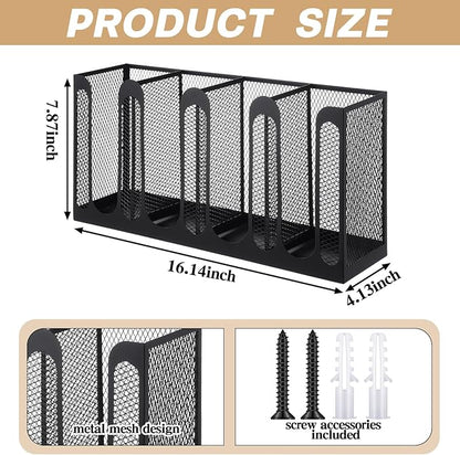 Maxcheck Metal Mesh Cup and Lid Holder Coffee Paper Cup Dispenser Lid Holder - Image 2