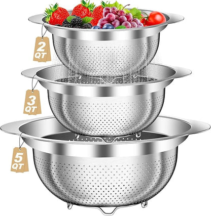 Colander, Stainless Steel Colander by AUFETQ