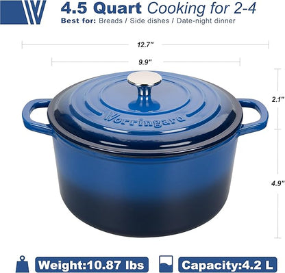 VORRINGARD Enameled Cast Iron Dutch Oven Pot - Image 2