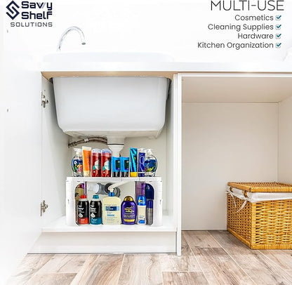Expandable Under Sink Organizer and Storage I Bathroom Under the Sink Organizer - Image 8
