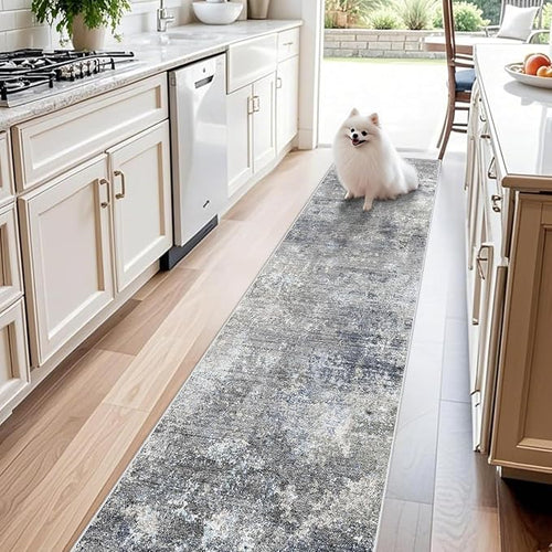 2x12 ft Washable Hallway Runner Rug – Non-Slip Stain-Resistant Low-Pile Long by BYYVOORugsforYourHome