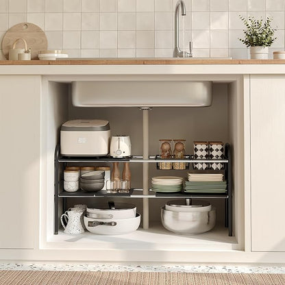 NETEL Under Sink Organizers and Storage, 2 Tier Expandable Under Cabinet - Image 6