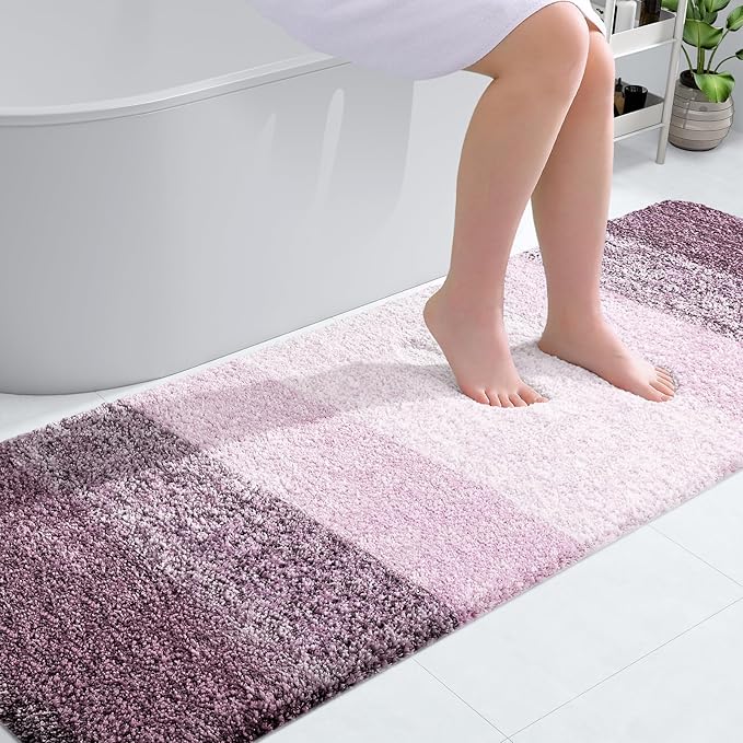 OLANLY Bathroom Runner Rugs Mat 70x24, Extra Soft Absorbent Microfiber Bath Rugs by OLANLY