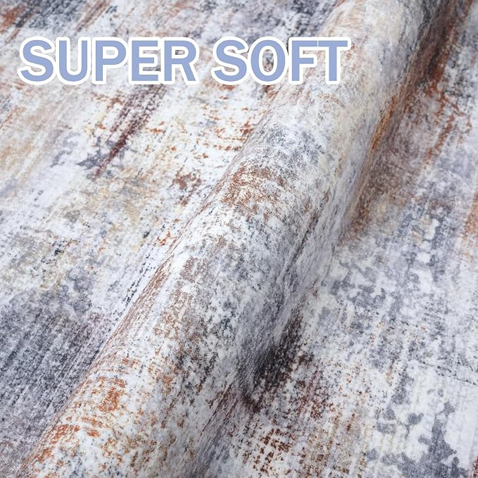 IOHOUZE Abstract Area Rug 4x5 Ft Washable Rugs - Image 6