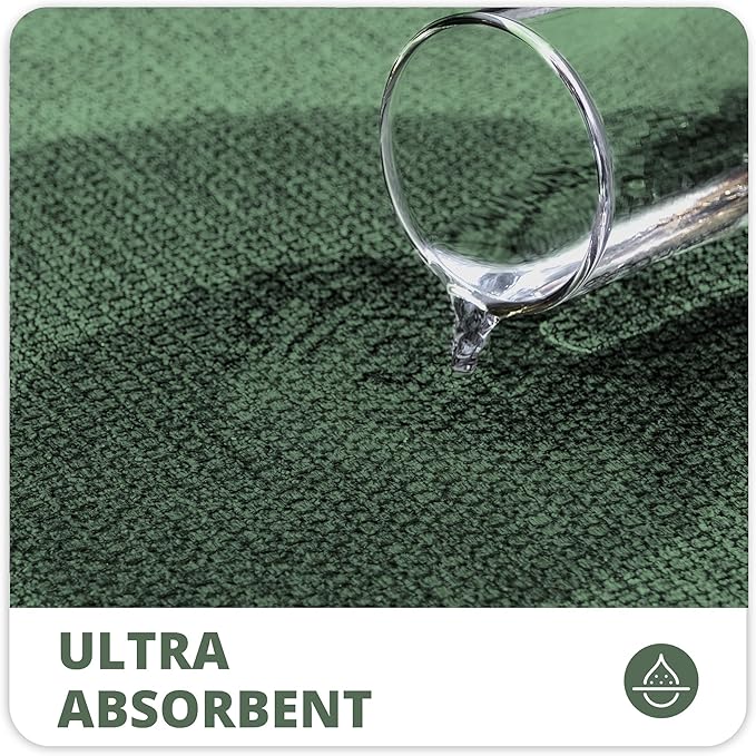Bosap Bath Mat, Ultra Thin Bathroom Rugs, Rubber Bath Mats - Image 3