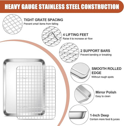 E-far Stainless Steel Baking Sheet - Image 3
