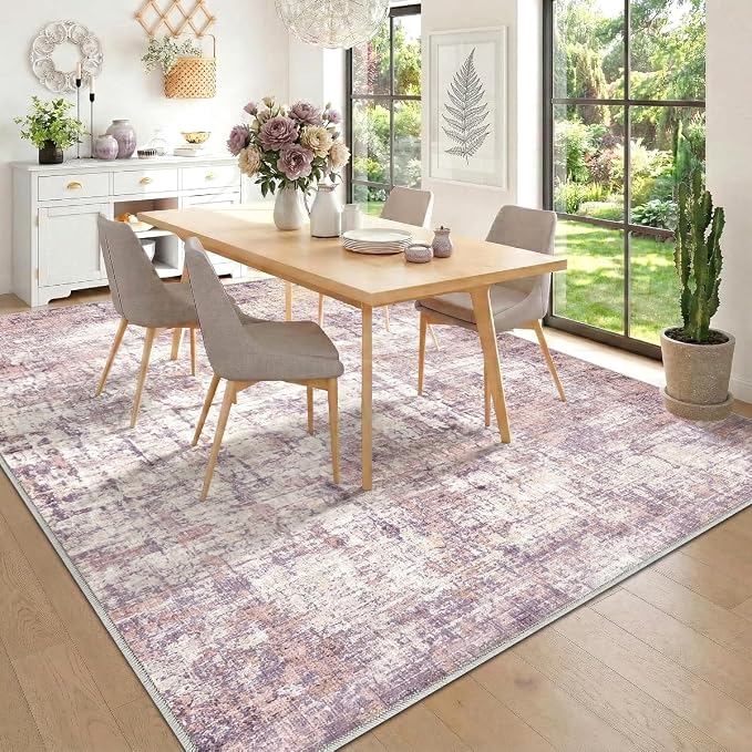8x10 Area Rugs Washable Living Room Rug-No Slip Soft Carpets Modern Abstract - Image 8