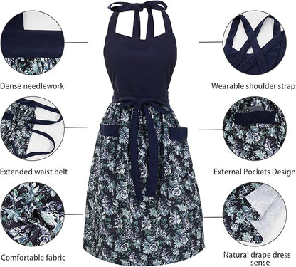 Cute Floral Aprons for Women - Image 5
