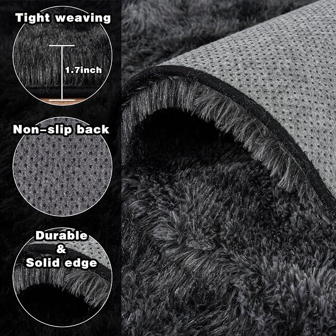 Area Rugs 9x12 for Living Room, Ultra Soft Fluffy Rugs for Bedroom, Non-Slip - Image 4