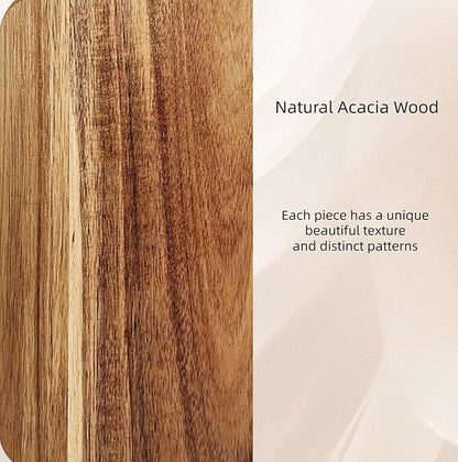 ZeQi Round Acacia Wood Cutting Board - Image 9