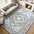 Lessymo 7 x 10 Area Rugs for Living Room- Machine Washable Area Rugs Boho Faux by Lessymo