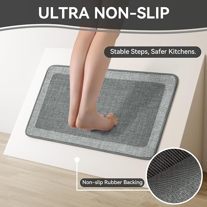 Non Slip Kitchen Mat Washable, Absorbent Kitchen Mats - Image 3