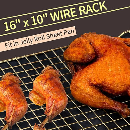 Cooling Rack for Baking, Thick Wire Cookie Rack for Cooking, Oven Safe - Image 3