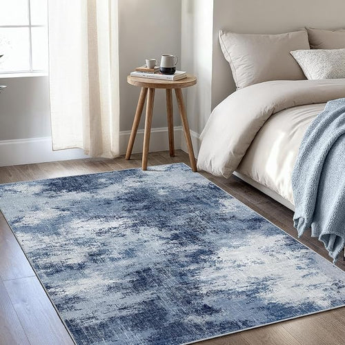 3x5 Area Rug for Bedroom, Modern Abstract Washable Rug by AMADAHOMEFURNISHING