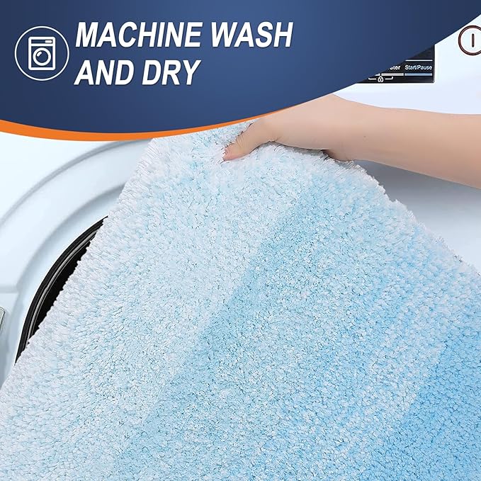 OLANLY Bathroom Runner Rugs Mat 70x24, Extra Soft Absorbent Microfiber Bath Rugs - Image 6