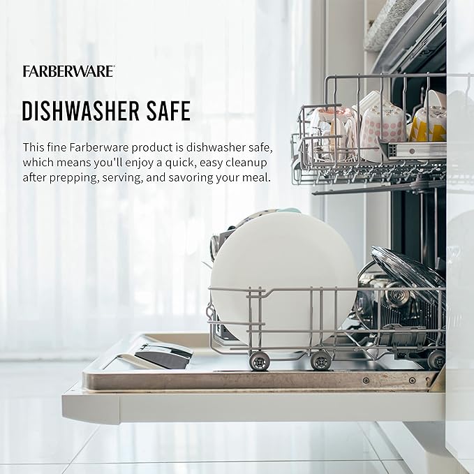 Farberware Plastic Cutting Board Set, Dishwasher- Safe Poly Chopping Board - Image 6
