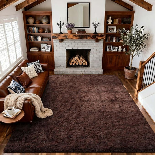 9x12 Ft Extra Large Shag Rugs for Living Room, Ultra Soft Fluffy Furry Area - Image 2