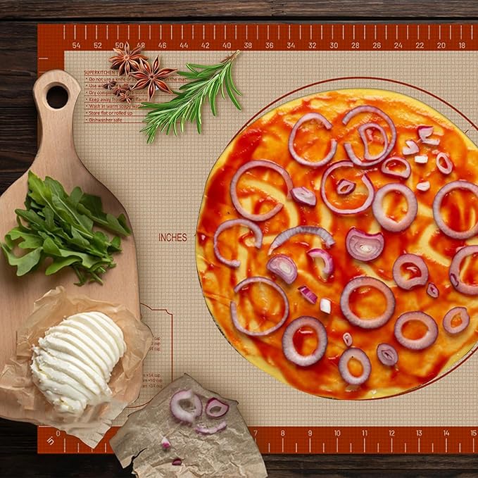 Pastry Mat, 0.7mm Extra Thick 32 x 24 Inches Large Non Stick Silicone Baking Pad - Image 6
