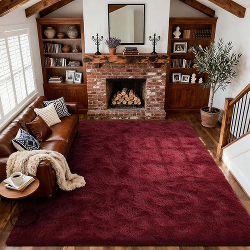 9x12 Ft Extra Large Shag Rugs for Living Room, Ultra Soft Fluffy Furry Area by Cuzwlovita