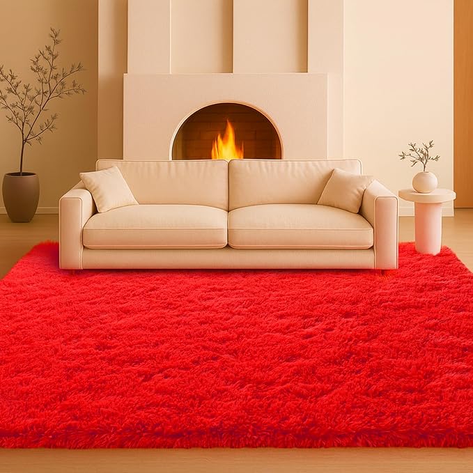 6x9 Rugs for Living Room, Rugs for Bedroom, Plush Fluffy Carpet, Non-Slip - Image 9