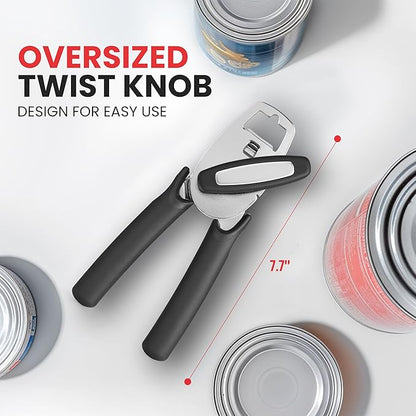 Zulay Kitchen Heavy Duty Stainless Steel Manual Can Opener – Ergonomic Soft - Image 4
