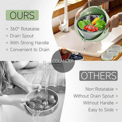 4-1 Strainer with Bowl & Spoons Set - Image 4