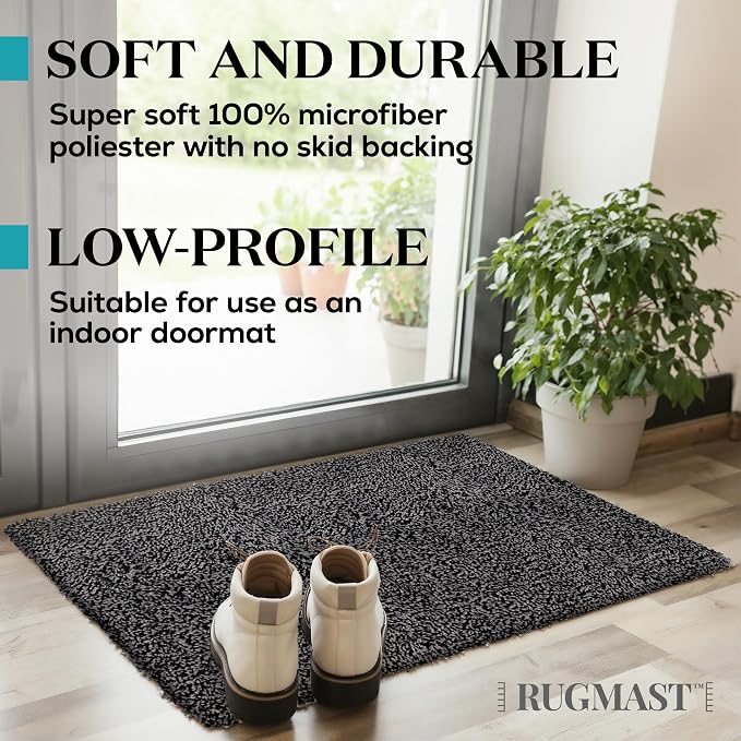 Premium Microfiber Indoor Door Mat – 24"x36" Washable Entry Mat, Waterproof - Image 5
