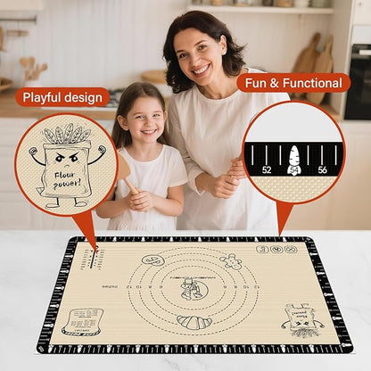 Silicone Baking Mat with Recipes, Silicone Mat - Image 2