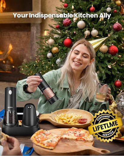 Electric Salt and Pepper Grinder Set - Image 2