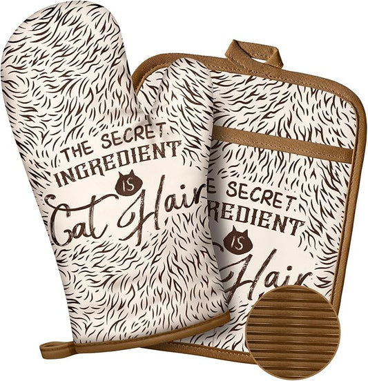 Slohif Funny Oven Mitts and Pot Holder by Slohif