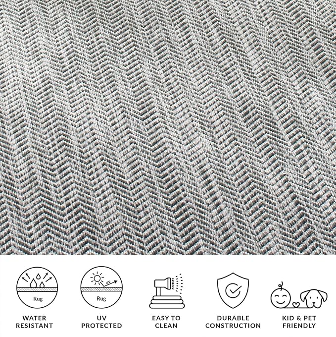 SAFAVIEH Outdoor Square Rug 7'10" - Image 5