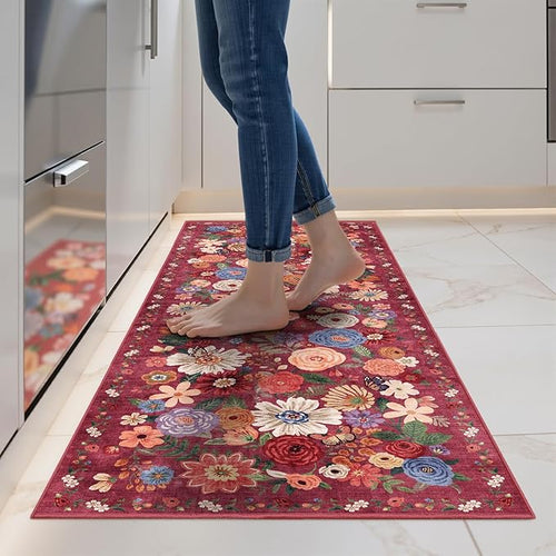2x5 Entryway Runner Rugs, Non Slip Washable Rugs by WelcometoBabovid