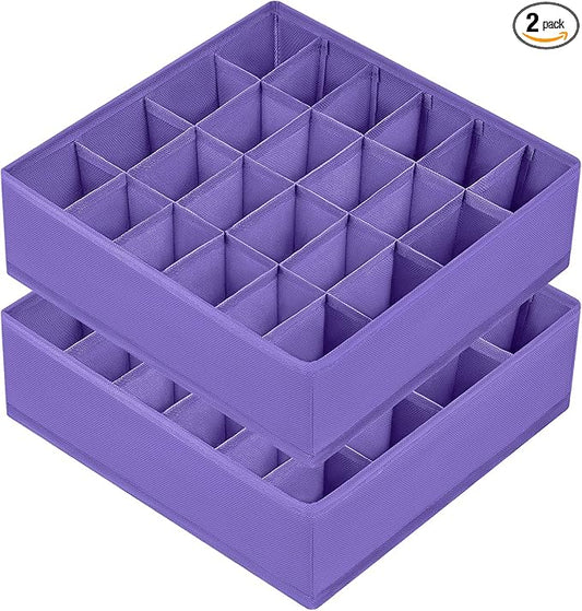 Joyoldelf Sock Drawer Organizer Divider 2 Packs Underwear Organizer, 24 Cell by APPRECIATELIFERELAXYOURSOUL