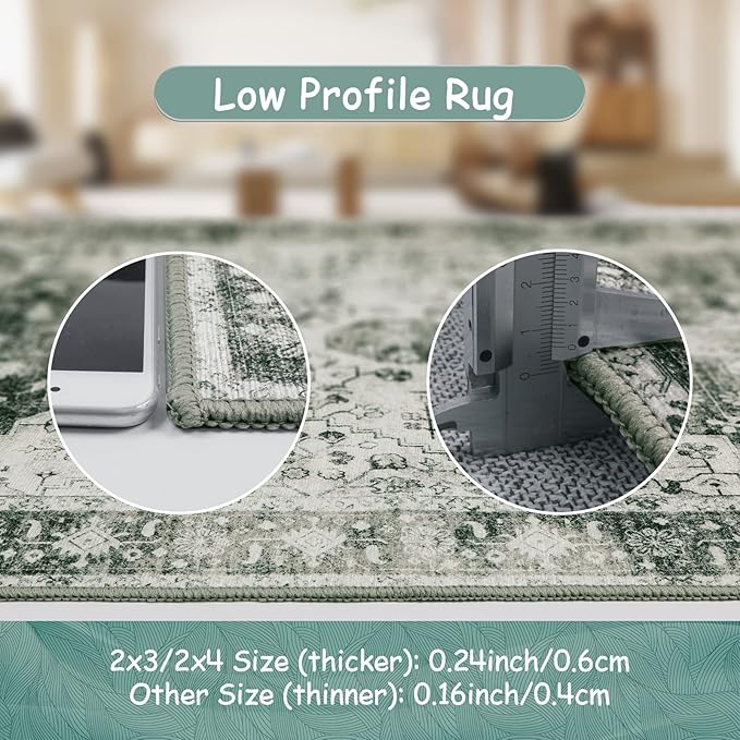 Moynesa Ultra-Thin Washable Area Rug - Image 5