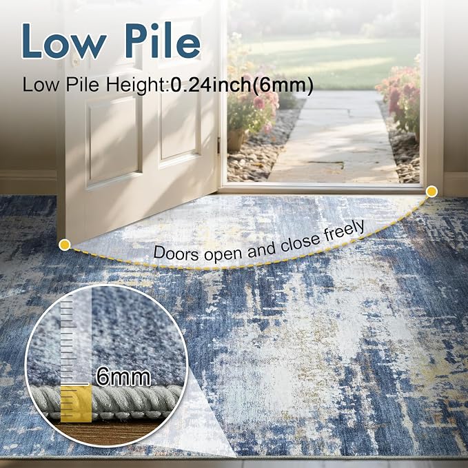 8x10 Ft Large Area Rugs for Living Room, Soft Non-Slip Washable Rugs Modern - Image 8