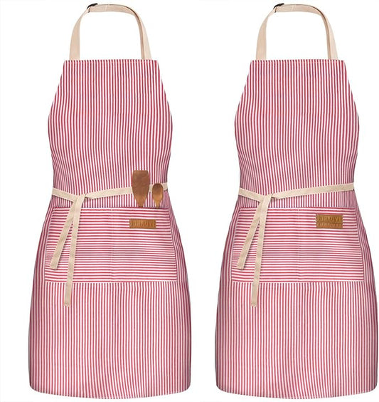 BeLuyi 2 Pack Adjustable Bib Apron by BELUYI