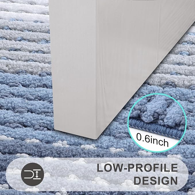 Kitinjoy Indoor Outdoor Door Mat, 59x24 Non-Slip Absorbent Dirt Trapper - Image 4