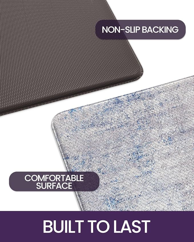 DEXI Kitchen Mats Cushioned Anti Fatigue, 23x107 Floor Padded Runner Rug Non - Image 9