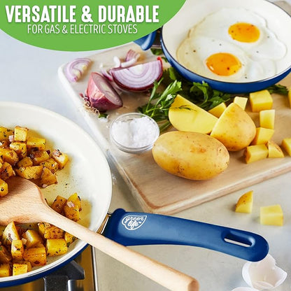 GreenLife Non Stick Fry Pan Set, Non-Toxic PFAS-Free Ceramic Skillets, - Image 6