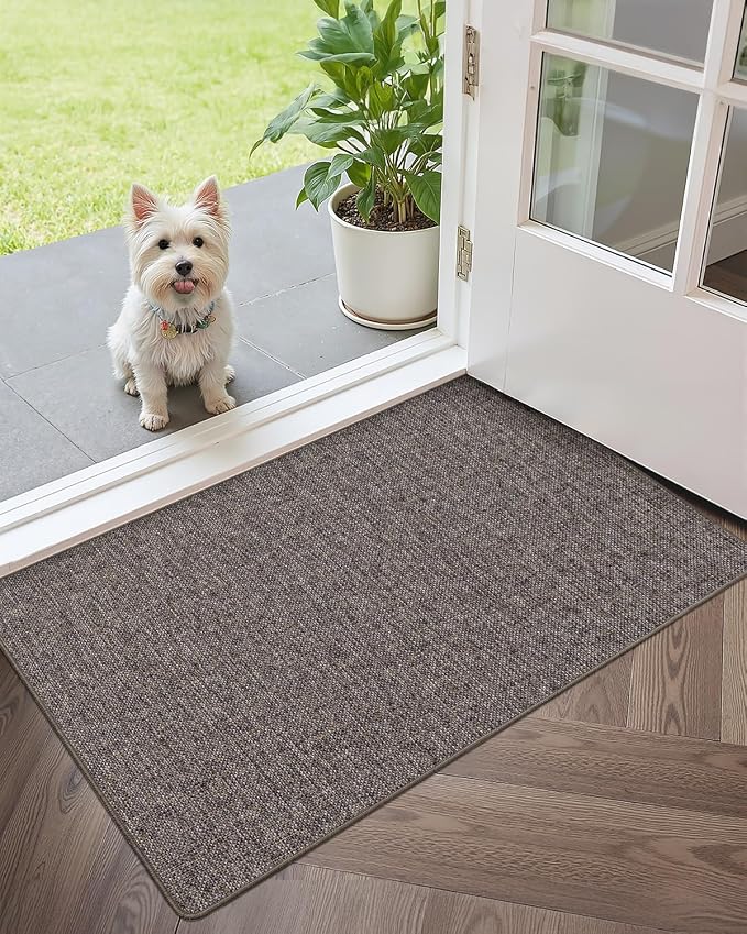 Color&Geometry Ultra Thin Indoor Door Mat 36"x56", Non Slip Rubber Backed Dirt - Image 9